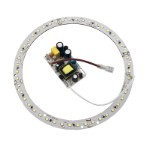 LED krans Ø13 cm inkl. elektronik forkobling til LED luplampe (15406125/15406130)